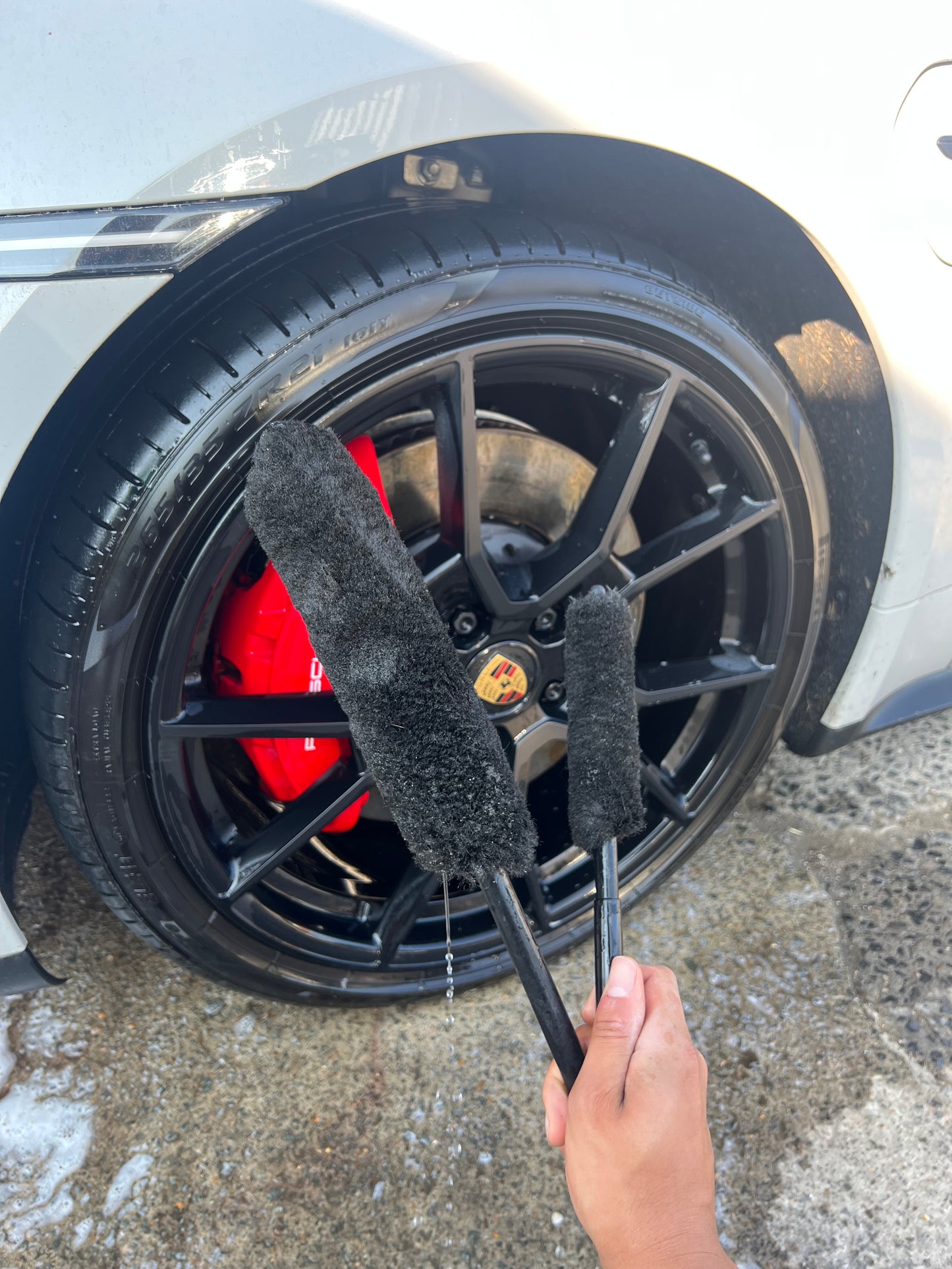 Wheel woolies set - black