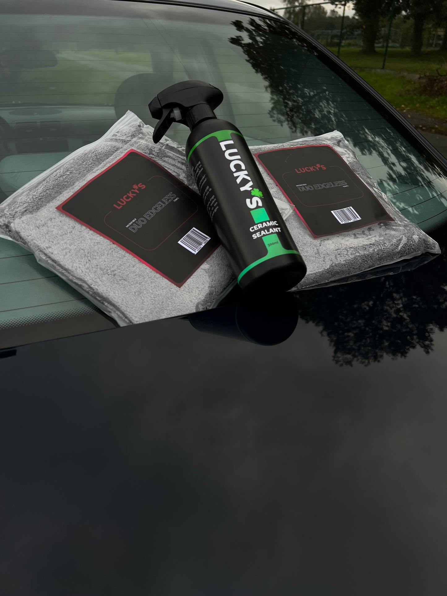Duo edgeless towel - Grey-Polish towels due edgeless-Lucky’s car care