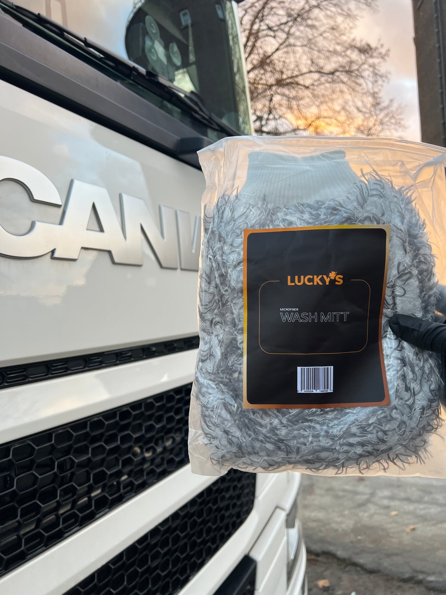 Wash mitt - Grey-Wash mitt-Lucky’s car care