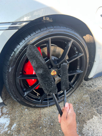 Wheel woolies set - black