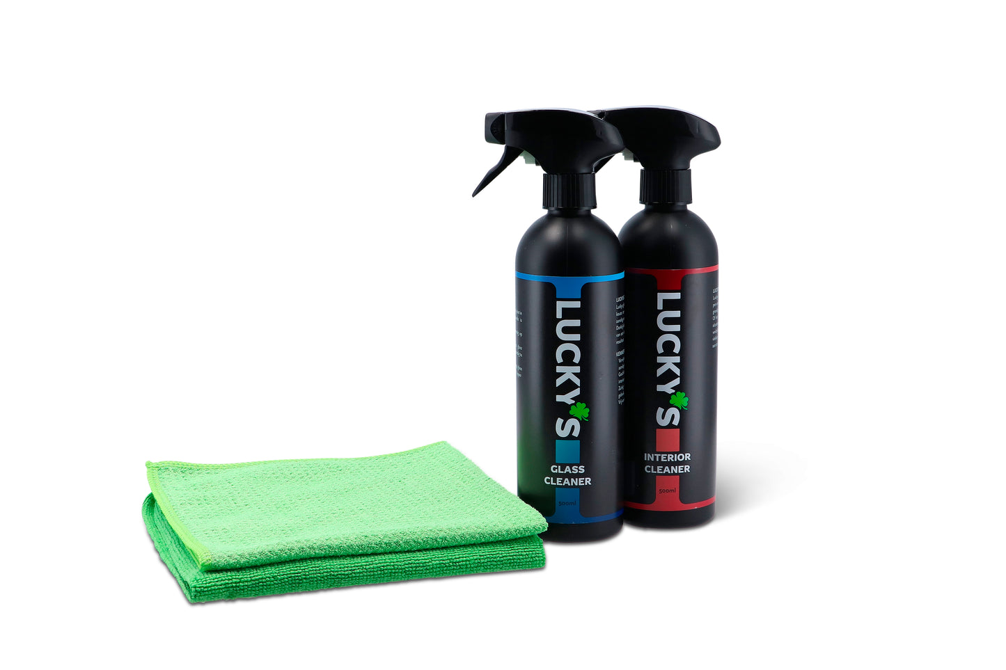 Interior care pack designed for cleaning and maintaining indoor surfaces.